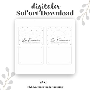 Fichier SVG numérique incluant licence commerciale, fichier SVG, fichier communion, fichier laser baptême, fichier laser communion, fichier laser communion