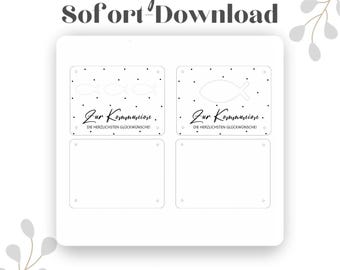 Digitaal SVG-bestand inclusief commerciële licentie, SVG-bestand, bestand communie, laserbestand doop, laserbestand communie, laserbestand communie