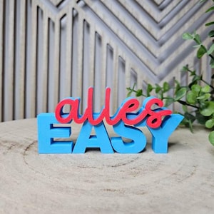 Digital STL file including commercial license, 3D file, 3D printing file, digital file, everything easy, file everything easy, 3D printing lettering