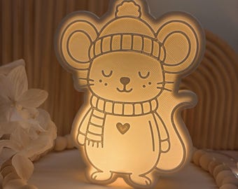 Digitale STL Datei inkl. Gewerbelizenz, 3D Datei,3D Druck Datei, stl 3d  Maus,3D STL Maus Led, STL 3D Maus, stl Maus