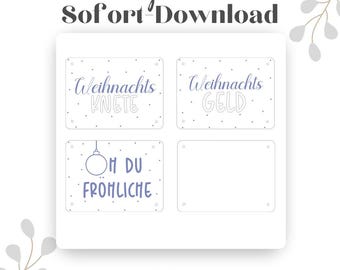 Digital SVG file including commercial license, laser file money gift, laser file Christmas, laser file Xmas, SVG Christmas, Christmas money SVG
