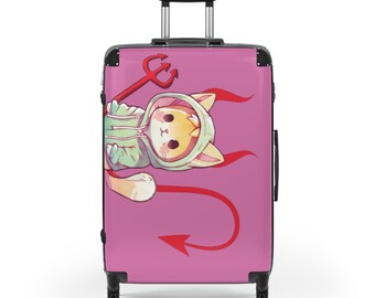 THE PINK SUITCASE | Embrace your wild side with this cool cabin suitcase | Pink Suitcase with wheels (Sizes - S, M, L)