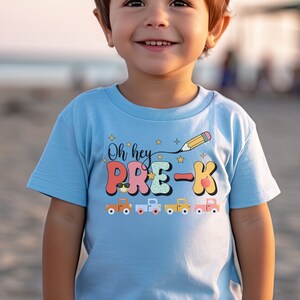 Boys Preschool T-shirt , Oh Hey Pre- K T-Shirt,  Toddle Pre- Kindergarten Fine Jersey Tee, First Day of Preschool T-shirt