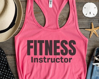 Fitness Instructor Tank Top, Group Fitness Instructor, Aerobics Instructor Tank Top, Fitness Apparel, Gift for Fitness Instructor