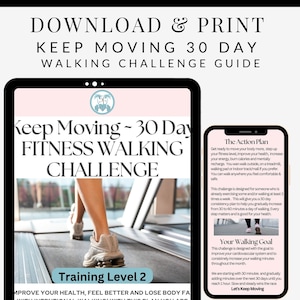 Oefening Fitness Wandelen 30-dagengids, Hoe te beginnen met lopen Oefening Uitdagingsgids, Wandeltrainingsgids, Steps Challenge Walking Tracker