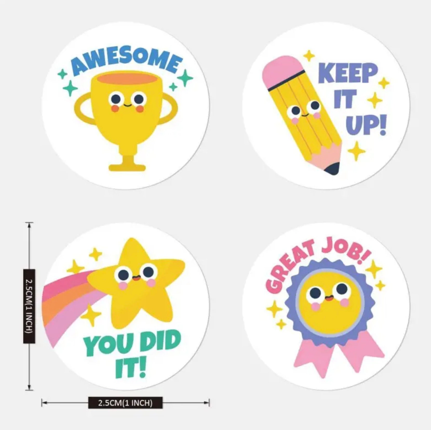 Vintage 90's Stickers Scholastic Highlights Teacher Rewards Encourage Good  Job