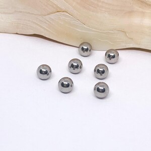 16g 5mm Replacement Body Jewelry Ball, Externally Threaded Stainless Steel 16 Gauge Piercing Ball lip cartilage eyebrow industrial jewerly