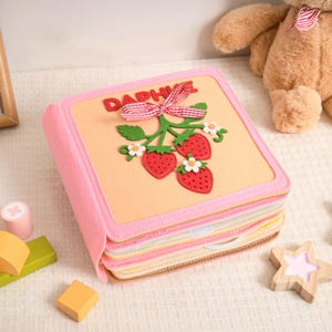 Gepersonaliseerde baby druk boek, aangepast stil boek voor peuters, educatief speelgoed voor kinderen, cadeau pasgeborene, babyboek, kraamcadeau, eerste verjaardagscadeau