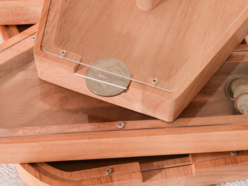 Hucha infantil de madera personalizada con letra, hucha con nombre personalizado, alcancía con letra imagen 8