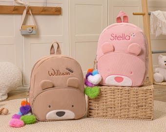 Custom Kids Backpack with charm,Preschool Backpack,Custom Toddler School Bag,Kids Mini Backpack With Animal Shapes,Kids School Bag.