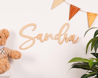 Personalized Wooden Name Sign for Nursery,Baby Nursery Name Sign,Custom Name Sign,Baby Name Sign,Wood Letters For Nursery,Kids Room Decor