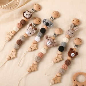 Personalized Pacifier Clip,Personalized Baby Shower Gifts,Engraved Name Pacifier Clip,Gifts For Newborn,Personalized Animal Pacifier Clip