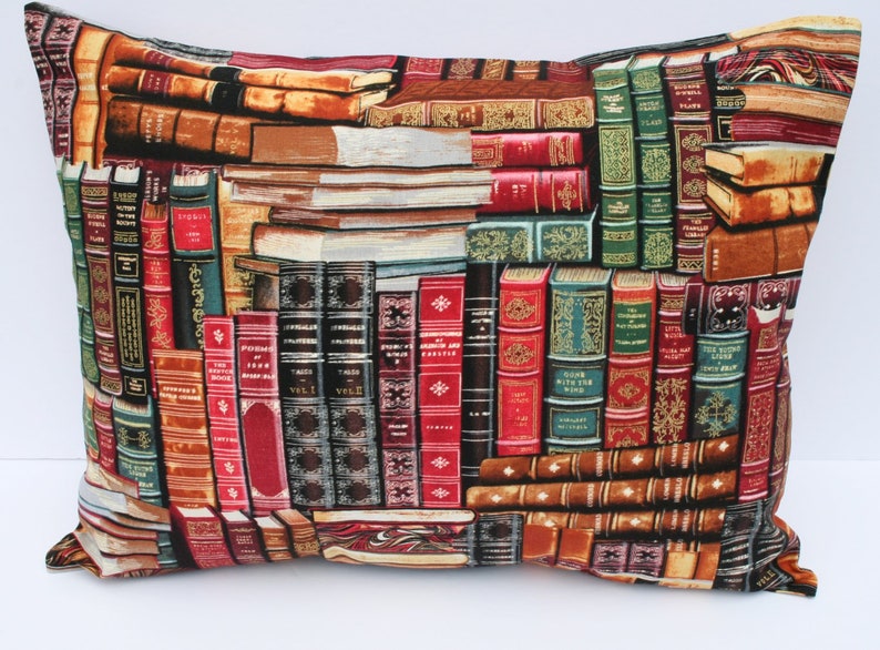 12x16Travel Pillowcase ~ Classic Leather Bound Books Leather Book Stack Library Books Book Lover Librarian Bibliophile Gift