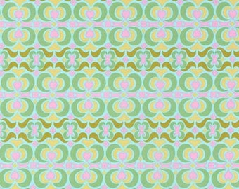 1 YARD Geometric Garden Maze in Sky Cotton Fabric ~ Midwest Modern by Amy Butler