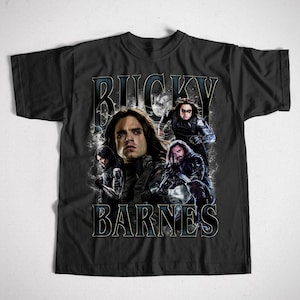 Begrenztes Bucky Barnes Sebastian Stan Vintage T-Shirt, Geschenk für Frauen und Mann Unisex T-Shirt, Stil Action Hero Tee