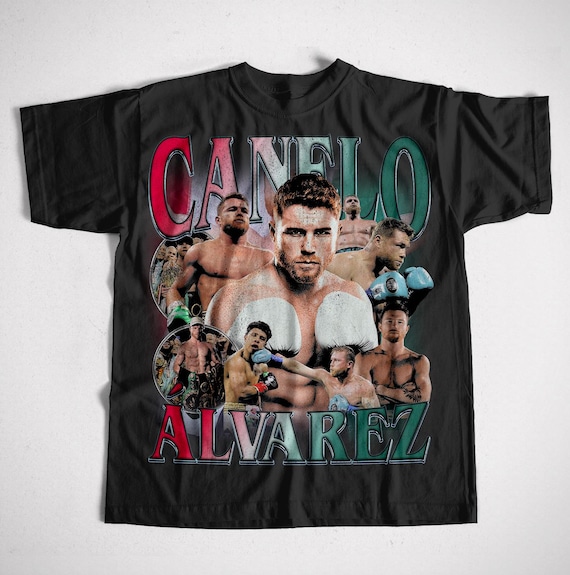 Unisex Canelo Álvarez Bootleg Shirt, Retro Boxing Tee, 90s Style