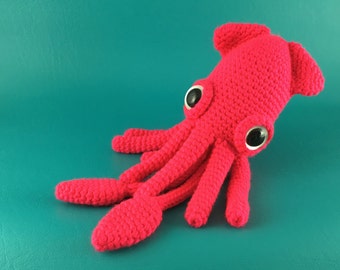 Squid - PDF amigurumi crochet pattern