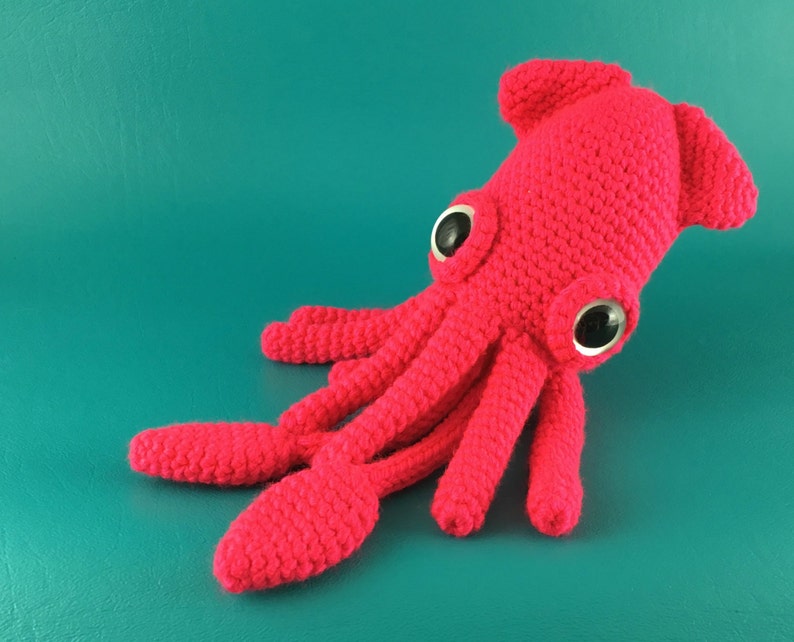 Squid PDF amigurumi crochet pattern image 1