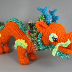 Asian Dragon PDF amigurumi crochet pattern image 1