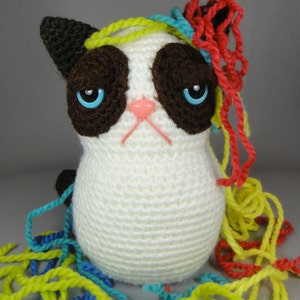 Grumpy Kitty PDF amigurumi crochet pattern image 2