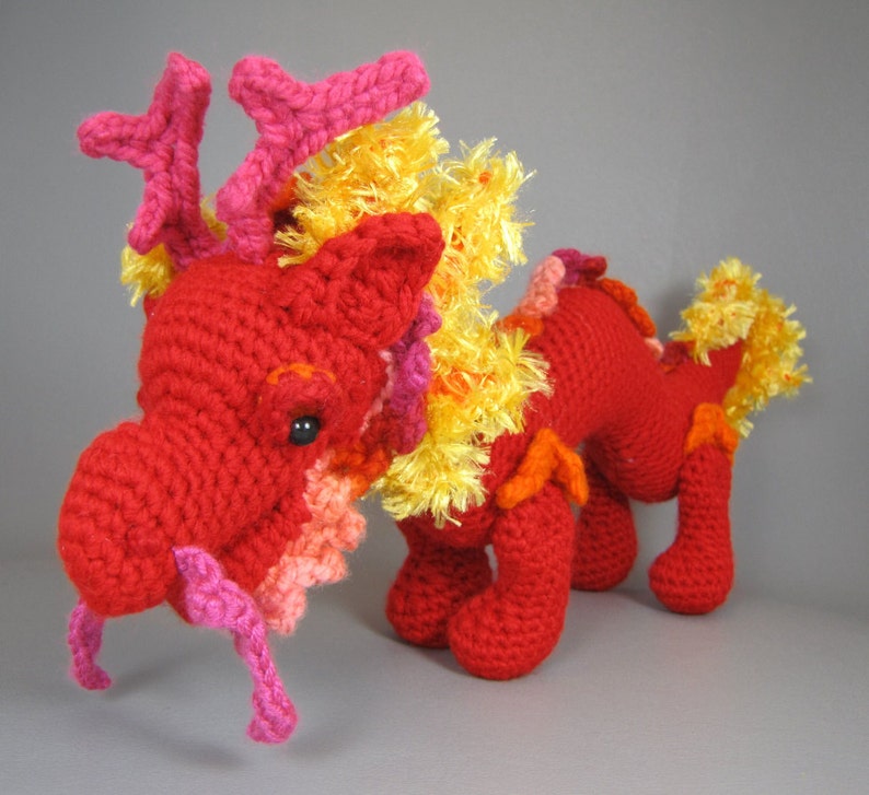 Asian Dragon PDF amigurumi crochet pattern image 4