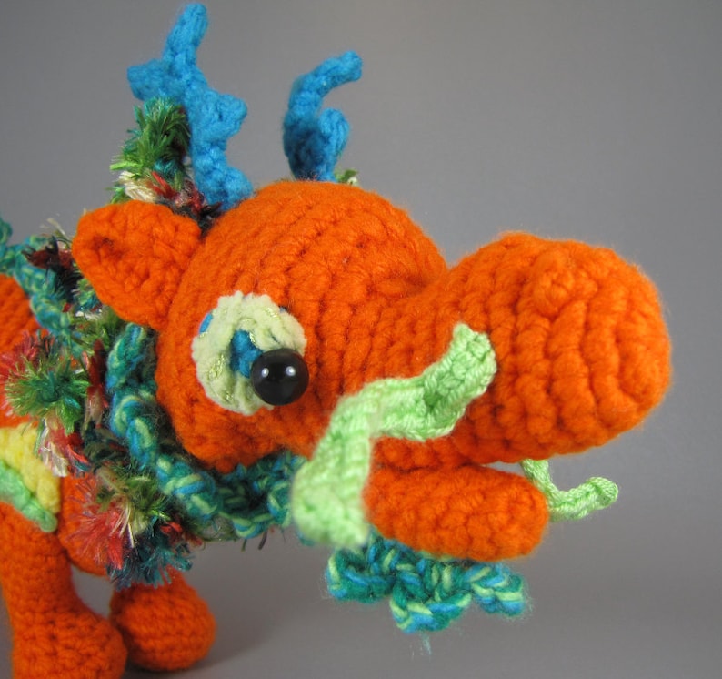 Asian Dragon PDF amigurumi crochet pattern image 2