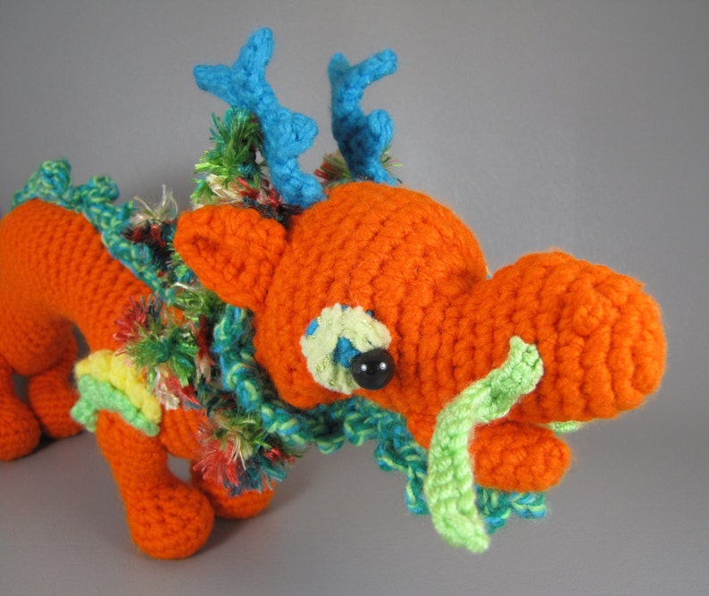 Asian Dragon PDF amigurumi crochet pattern image 3