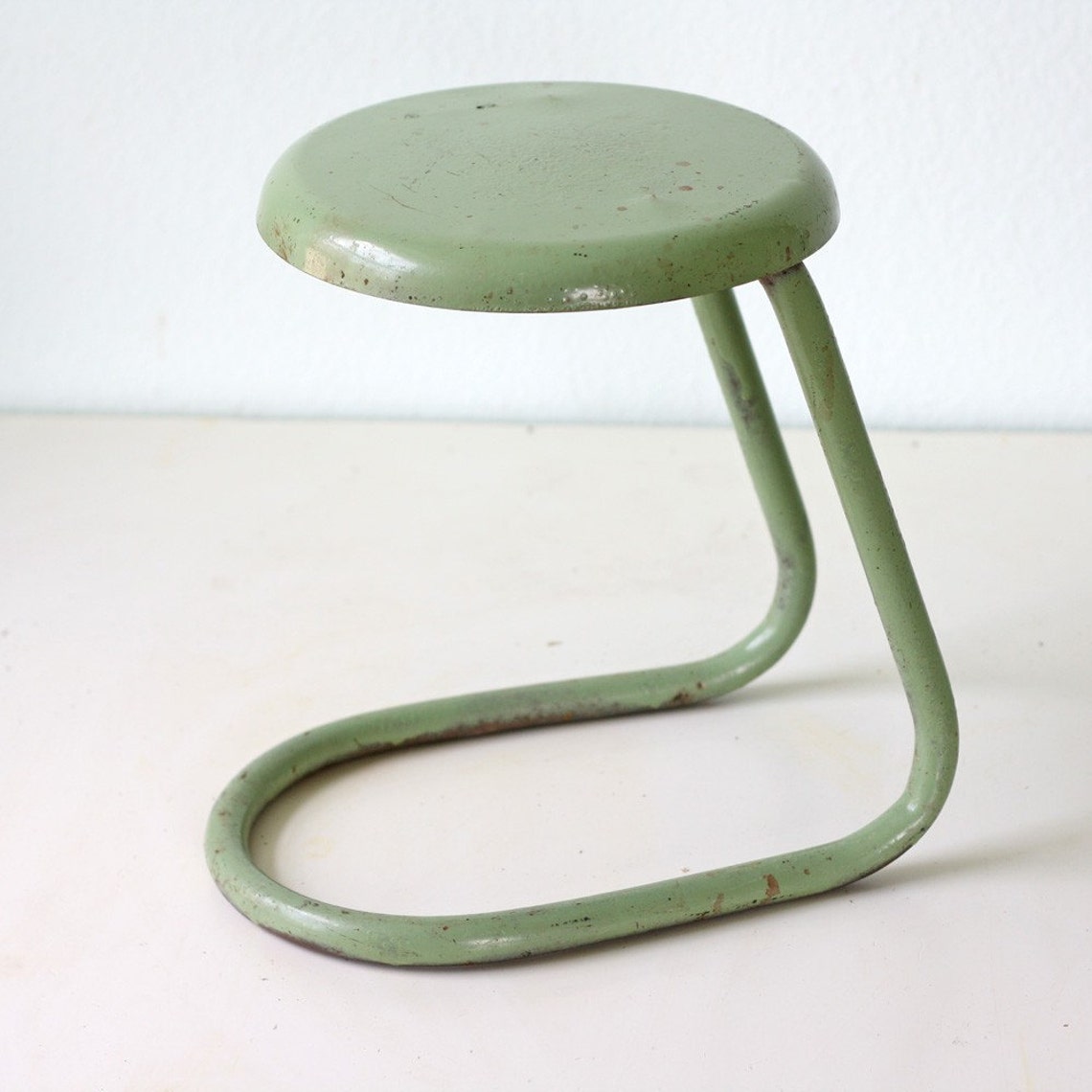 Vintage Metal Milking Stool | Etsy