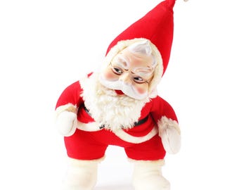 クリスマスタンブリングピクシー　サンタガール　1960年代　ヴィンテージ ヴィンテージ ミッドセンチュリー クリスマス ピクシー人形 8.5 インチ