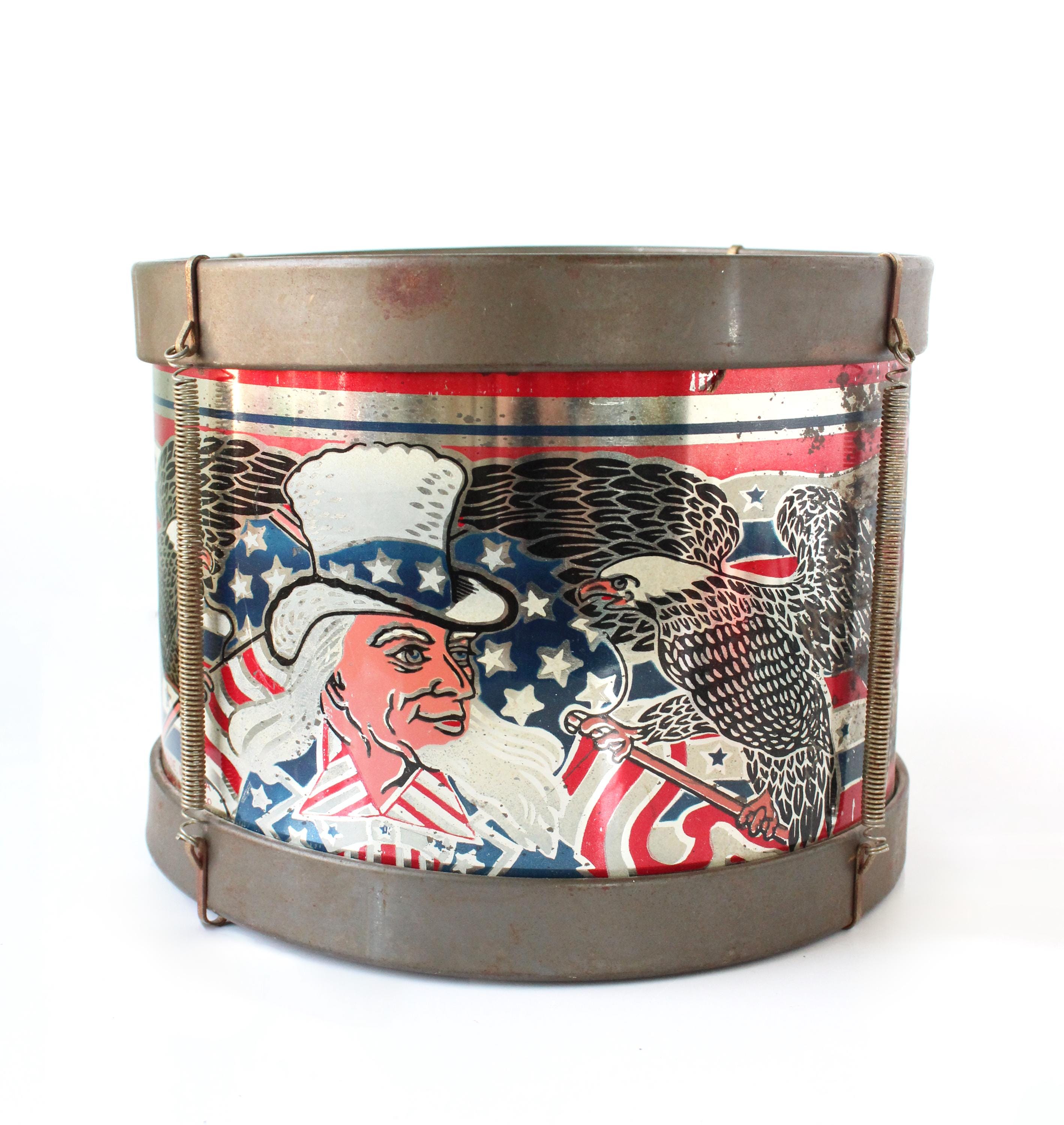 40’s アンティークトイ 「マーチング ドラマー」 Antique Toy Patriotic Drums - Etsy