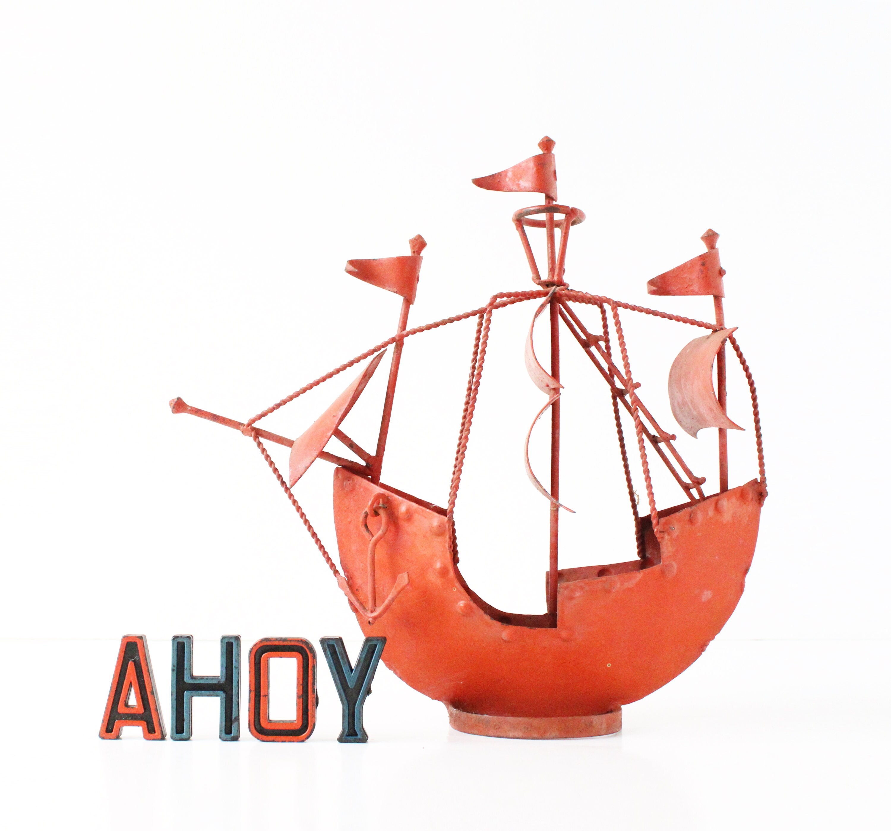 Anker beeld - maritieme decoraties - aluminium - 24 x 33 cm | Fun en Feest