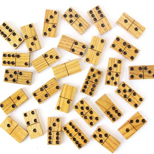 Vintage Handmade Domino Set, Wood Box, Vintage Game, Home Decor
