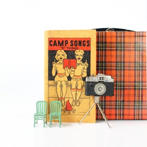 Vintage Camp Songs Book: 1939 Orange & Black Cover