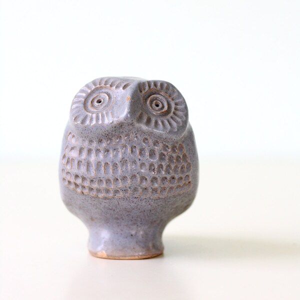 Retro Blue Owl by Klase Hoganas