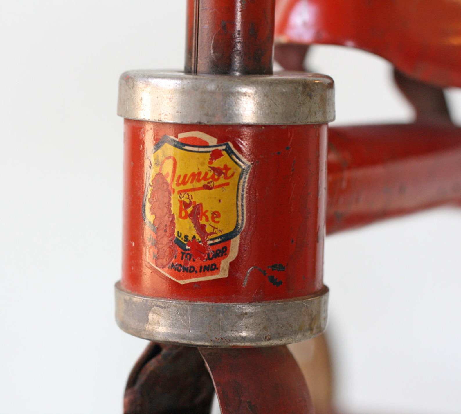 Vintage Red Tricycle Junior Toy Corp. Etsy