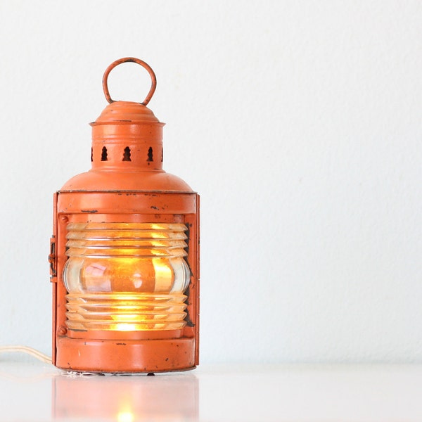 Vintage Orange Lantern