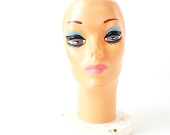 Oshhni Schaufensterpuppenkopf Schwarz – Perückenhalter Für Friseur, Make-up Übung & Hut-Display