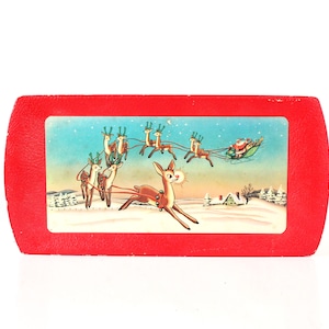 Vintage Rudolph the Red Nosed Reindeer Tray, Vintage Christmas Decor ...