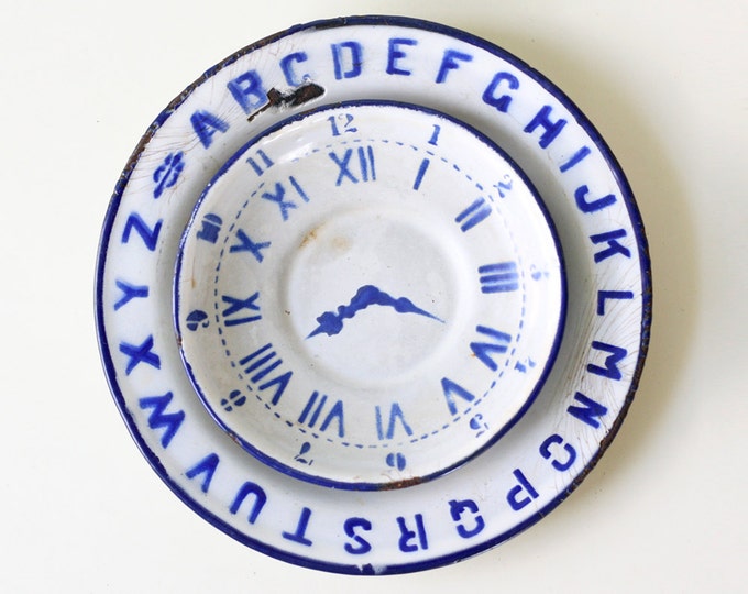 Vintage Enamel Clock Plates, Set of 2, Made in Austria - Etsy