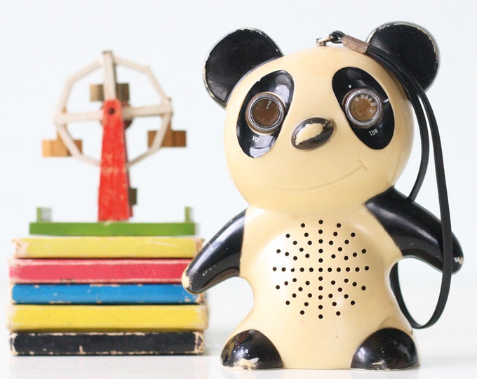 Vintage Panda Radio Etsy