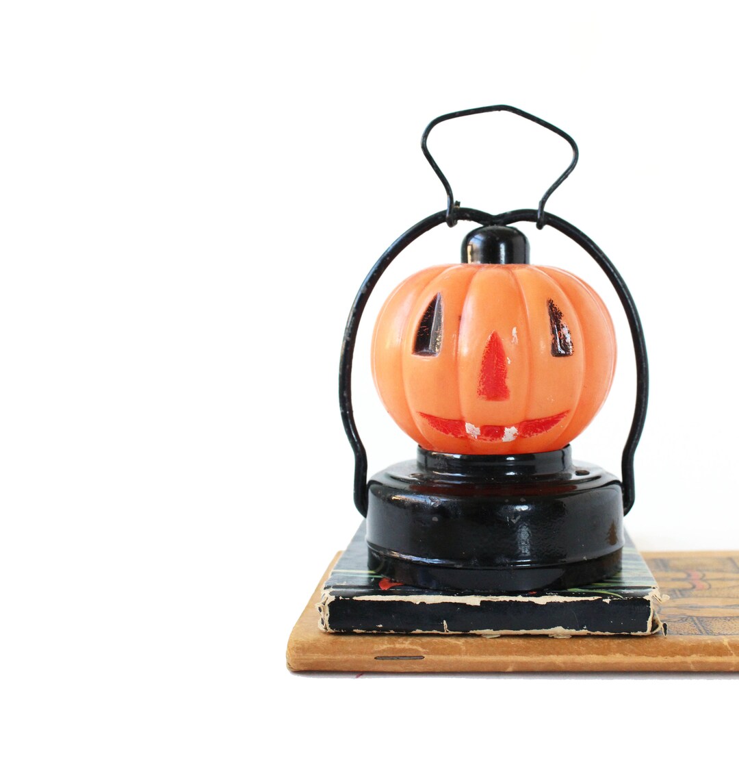 Vintage Halloween Lantern Jack O Lantern Vintage Pumpkin Etsy