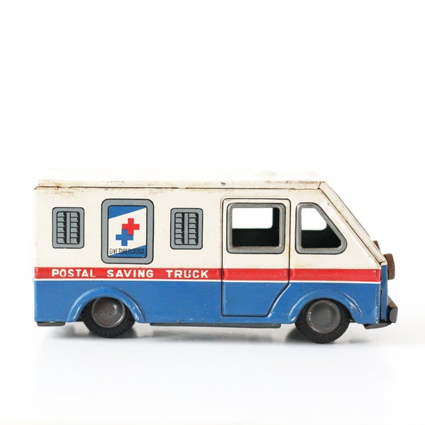 Vintage Mail Truck, Toy Mail Truck, Postal Delivery Truck, Cragstan Toys, Vintage Toy Truck, Vintage Home Decor