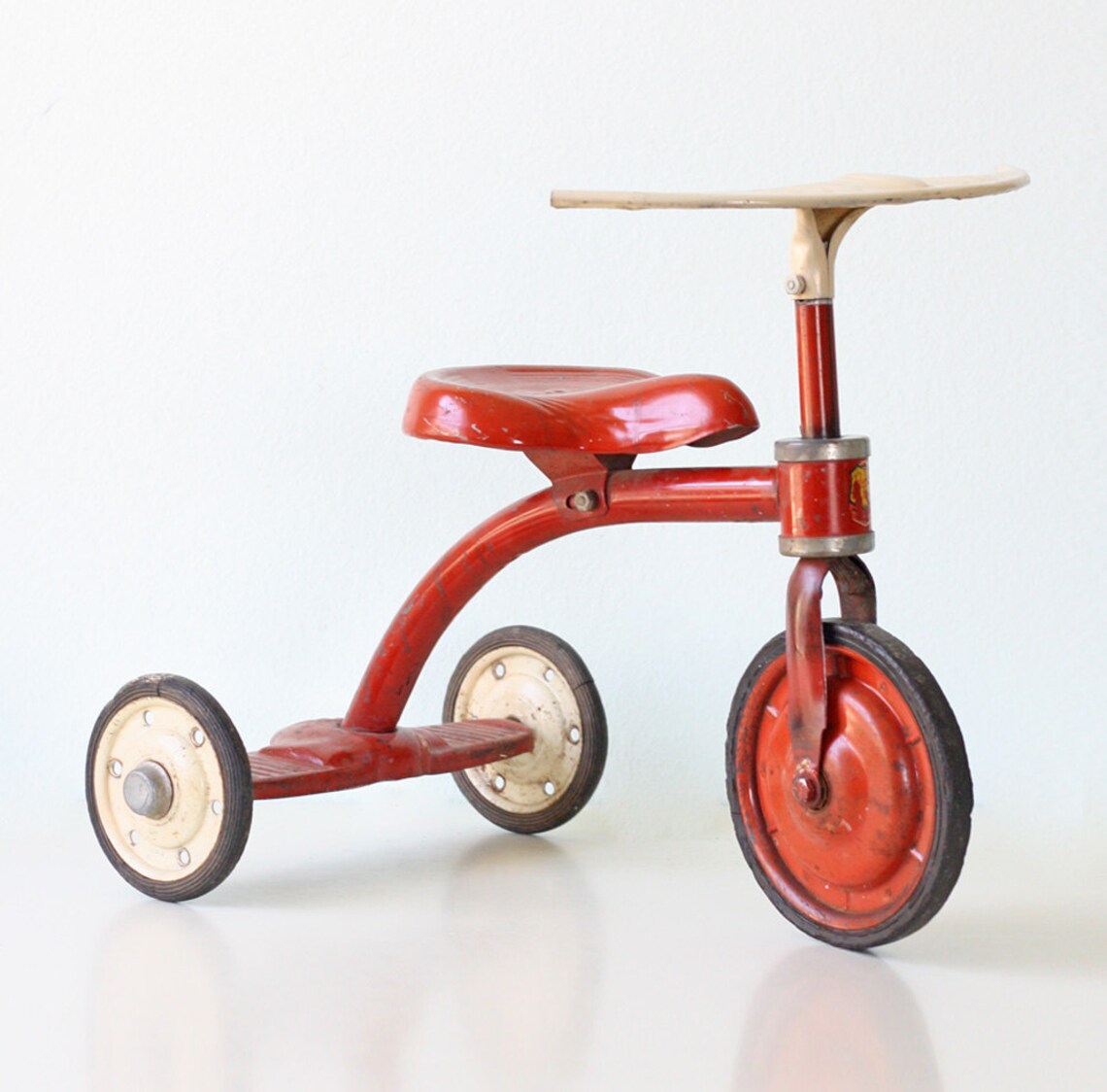 Vintage Red Tricycle Junior Toy Corp. Etsy