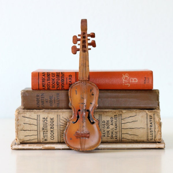 Vintage Tin Toy Violin