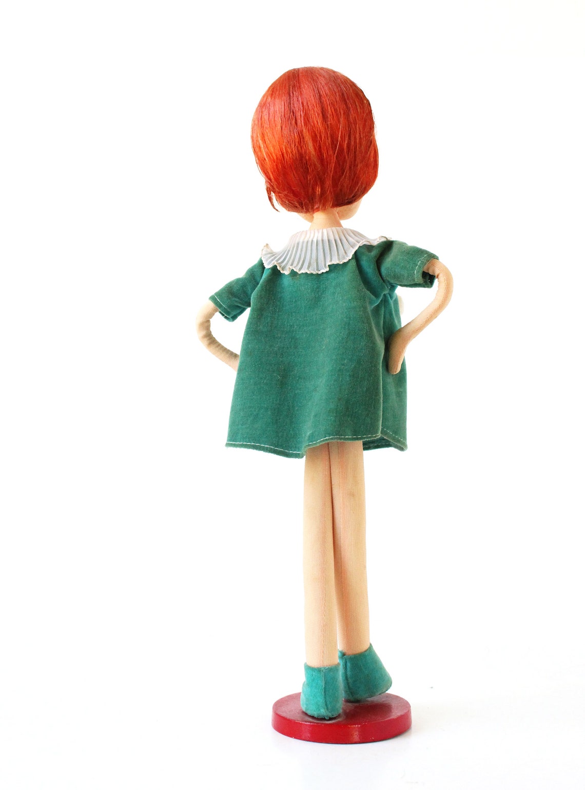 Vintage Pose Doll Retro Mod Pose Doll Big Eye Doll Green Etsy