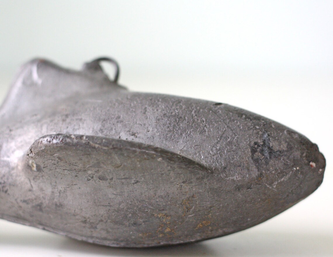 Vintage Downrigger Fish Shaped Lead Weight Etsy