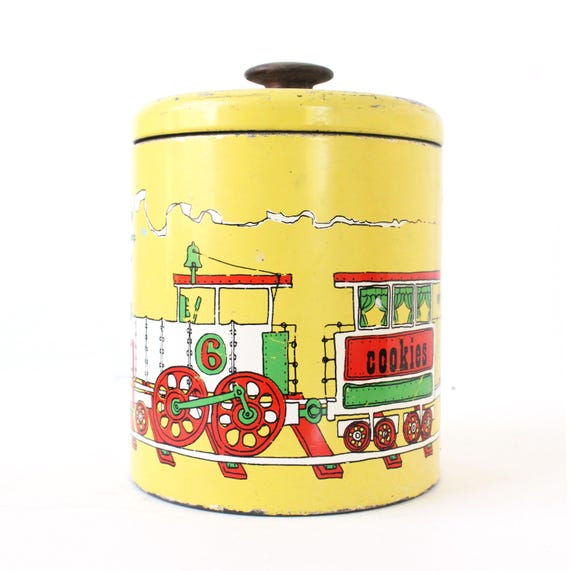 ヴィンテージ ランズバーグ トレイン クッキーキャニスター