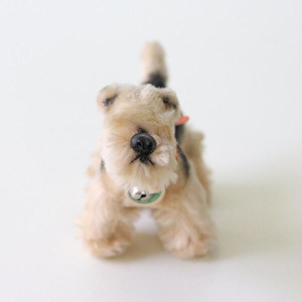 Vintage Terrier Dog, Maruei Stuffed Mohair Toy, Japan