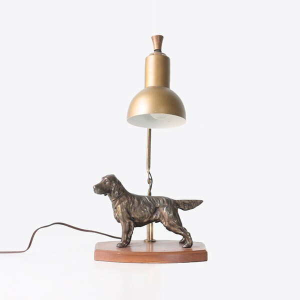 Vintage Dog Lamp