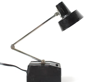 Retro schwarze Schreibtischlampe, verstellbare Lampe, Mod-Stil, Retro-Stil, Retro Bürodekor
